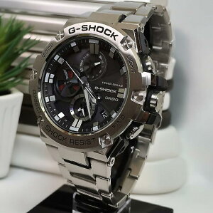 G-SHOCK G-STEEL GST-B100D-1AJF �J�V�I �����Y �r���v �d�g�\�[���[ Bluetooth �V�i�����S�̐��K�iG-SHOCK �J�V�I �����Y�E�I�b�` GST-B100D-1AJF �d�g�\�[���[ G�X�`�[�� �u���[�g���[�X �X�}�[�g�t�H������
