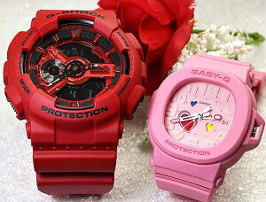 �y�J���J�^�`�Ɂz���l������G�V���b�N�y�A�E�I�b�` G-SHOCK BABY-G �y�A�r���v �J�V�I 2�{�Z�b�g �A�i�f�W GA-110RRB-4AJF BGA-10-4AJF �v�w ���� �N���X�}�X �v���[���g �������� �a���� ��j�� �җ� ��
