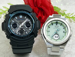 �y�����Ă�捡�N���ꏏ�ɉ߂������ˁz�y�A�E�I�b�` g�V���b�N���l�B��G�V���b�N �y�A�E�H�b�` G-SHOCK BABY-G �J�V�I 2�{�Z�b�g �\�[���[�d�g �A�i�f�W AWG-M100A-1AJF MSG-W200FE-7AJF ���t�����܂� �l