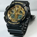【ポイントバック祭エントリーしてください】新品＆安心の正規品Gショック G-SHOCK カシオ メンズウオッチ gショック アナデジ GA-100GGB-1A9JF ブラックXゴールド