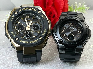 ペアウォッチ g-ショック 恋人たちのGショックペアウォッチ人気 婚約 夫婦 高級 クリスマス プレゼント おすすめ G-SHOCK BABY-G カシオ 2本セット 電波ソーラー GST-W300G-1A9JF BGA-1100DC-1AJF 手書きの