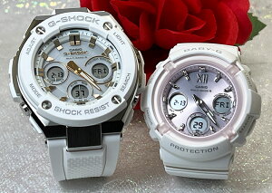 �y�J���J�^�`�Ɂz���l�B��G�V���b�N G-SHOCK BABY-G �y�A�E�H�b�` g�V���b�N �l�C ���� �v�w ���� �N���X�}�X �v���[���g �������� �J�V�I 2�{�Z�b�g �A�i�f�W ��j�� �L�O������ GST-W300-7AJF BGA-2800