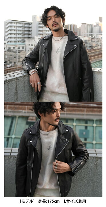 楽天市場】レザージャケット ライダース ダブル ダブルライダース  