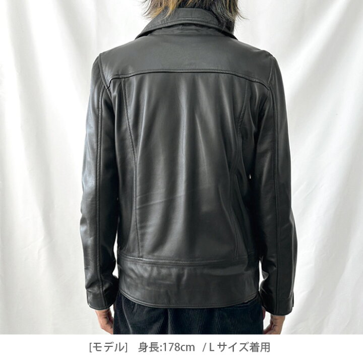 楽天市場】レザージャケット ダブルライダース ライダース メンズ 