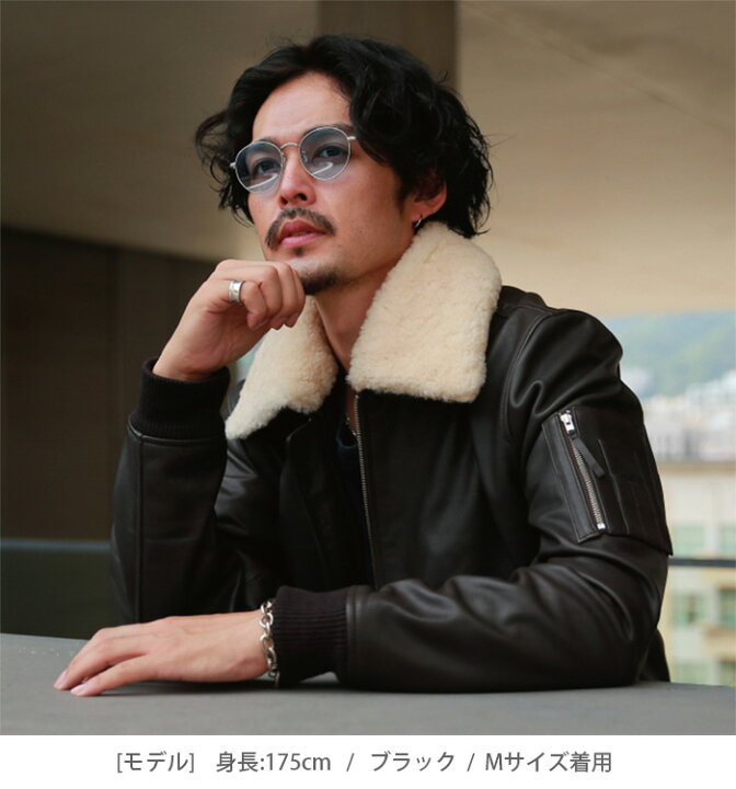 楽天市場】レザージャケット 革ジャン カウレザー ボンバージャケット 