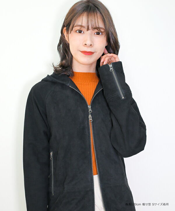 楽天市場】レザージャケット パーカー 革ジャン 本革 スエード  