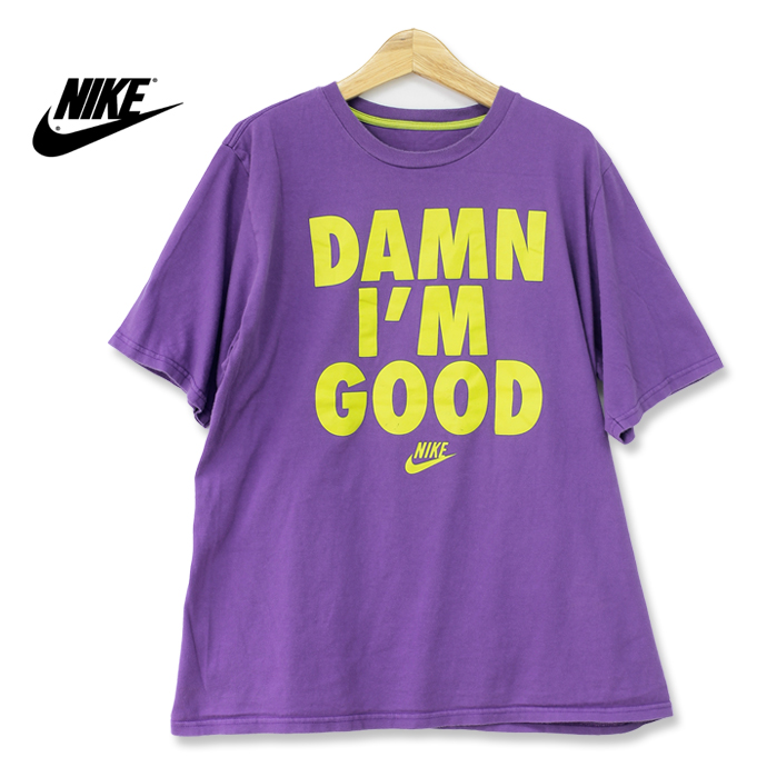 楽天市場】Nike ナイキ DAMN I'M GOOD プリントTシャツ パープル 2XL 