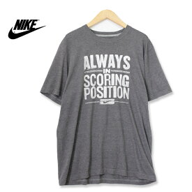 NIKE ナイキ プリントTシャツ ダークグレー XLサイズ t180612-10