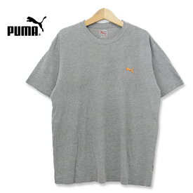 PUMA プーマ ナンバーワンロゴ ワンポイントロゴTシャツ グレー XLサイズ t180626-23