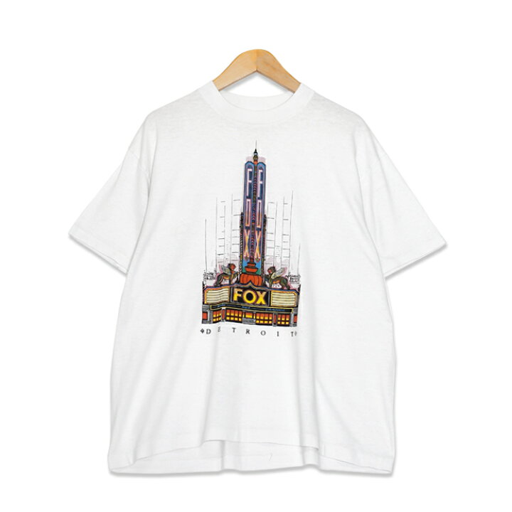楽天市場 90年代 Teejays ティージェイズ Fox 2 Detroit デトロイト フォックスチャンネル プリント 半袖tシャツ メンズxxlサイズ ホワイト アメリカ製 ユーズド 古着 T0715 23 神戸パティーナ
