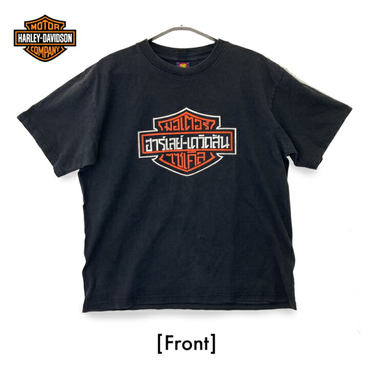 楽天市場】ハーレーダビッドソン バックプリントTシャツ ブラック 古着 