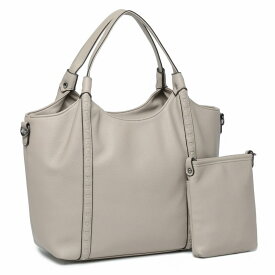 【oggi掲載商品】2WAYトート＆ポシェット バッグ レディース ポシェット 2点セット A4対応 撥水加工 PC収納 ショルダー付 オンオフ兼用 高見え PUレザー リクルート 通勤 ビジネス italy 20代 30代 40代 50代
