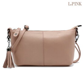 【本革 ショルダーバッグ レディース】牛革 ミニバッグ 斜めがけ シンプル 小さめ 高見え 上品 大人 女性 軽量 タッセル付き 旅行 お出かけ 通勤 通学 ギフト ファッション 20代 30代 40代 50代 18-0429 【グッシオ レザー】