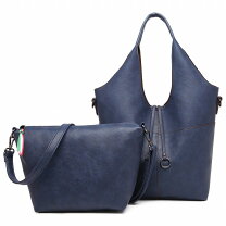 BAGSMART 3WAY トートバッグ リュック ネイビー 米国大手ブランド発 