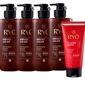 リョ [呂] RYO 黒雲ボリューム&毛根強化シャンプー480ml 4本+含光トリートメント 300ml 1本 / 5本SET