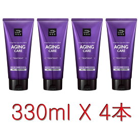 【韓国コスメブランド MiseenScene/ミジャンセン】ミジャンセン アンチ・エイジングトリートメント330ml×4個セット【Anti-Aging TREATMENT】★大容量★