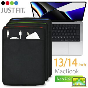 Mac Book �X���[�u�P�[�X [�|�P�b�g�t] 13/14�C���` MacBook Pro�EAir�ENeo �p JustFit.�i�S3�F�j��p�݌v������W���X�g�t�B�b�g�I �D������������ƕی삷�鍂���l�I�v�����i�E�F�b�g�X�[�c�j�f�ގg