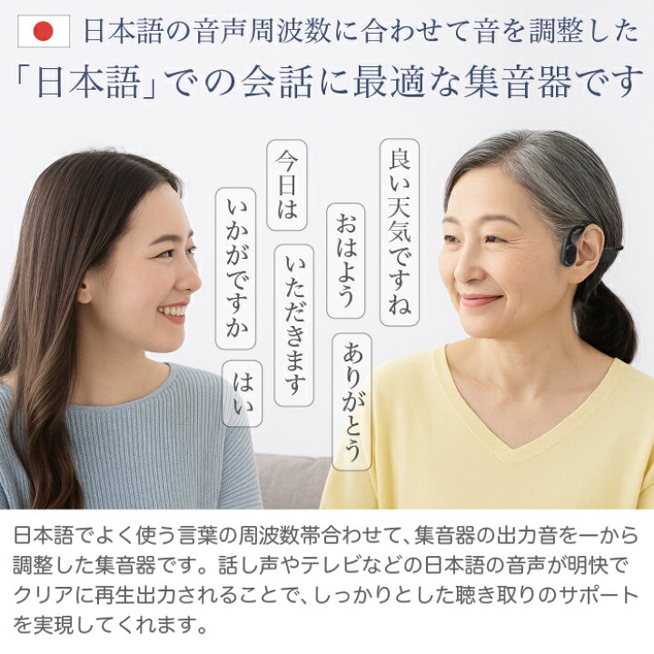 楽天市場】骨伝導 ステレオ 集音器 福耳 Airy Pro 極（ふくみみ 