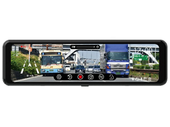 楽天市場】-新品- tama`s 2カメラルームミラー型ドライブレコーダー 
