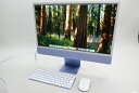 【中古】Apple iMac 24インチ 4.5K Retinaディスプレイモデル M1(8コアCPU/8コアGPU) 256GB パープル Z130000B