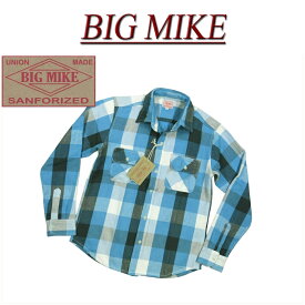 【7色4サイズ】 ac196 新品 BIG MIKE 復刻 長袖 バッファローチェック ヘビーネルシャツ 101735015 メンズ ビッグマイク HEAVY FLANNEL WORK SHIRTS フランネルシャツ ワークシャツ ヘビネル BIGMIKE Made in INDIA 【smtb-kd】