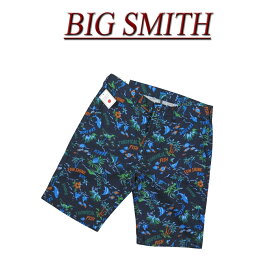 【4サイズ】 jb591 新品 BIG SMITH 日本製 ビーチ アロハ柄 綿麻混紡 プリペラ ショートパンツ BSM-190ES メンズ ビッグスミス BigSmith MADE IN JAPAN ハワイアン ショーツ ハーフパンツ 【smtb-kd】