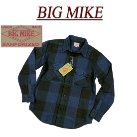 【4サイズ】 ac551 新品 BIG MIKE 復刻 長袖 バッファローチェック ヘビーネルシャツ 101835104 メンズ ビッグマイク HEAVY FLANNEL WORK SHIRTS フランネルシャツ ワークシャツ ヘビネル BIGMIKE Made in INDIA 【smtb-kd】