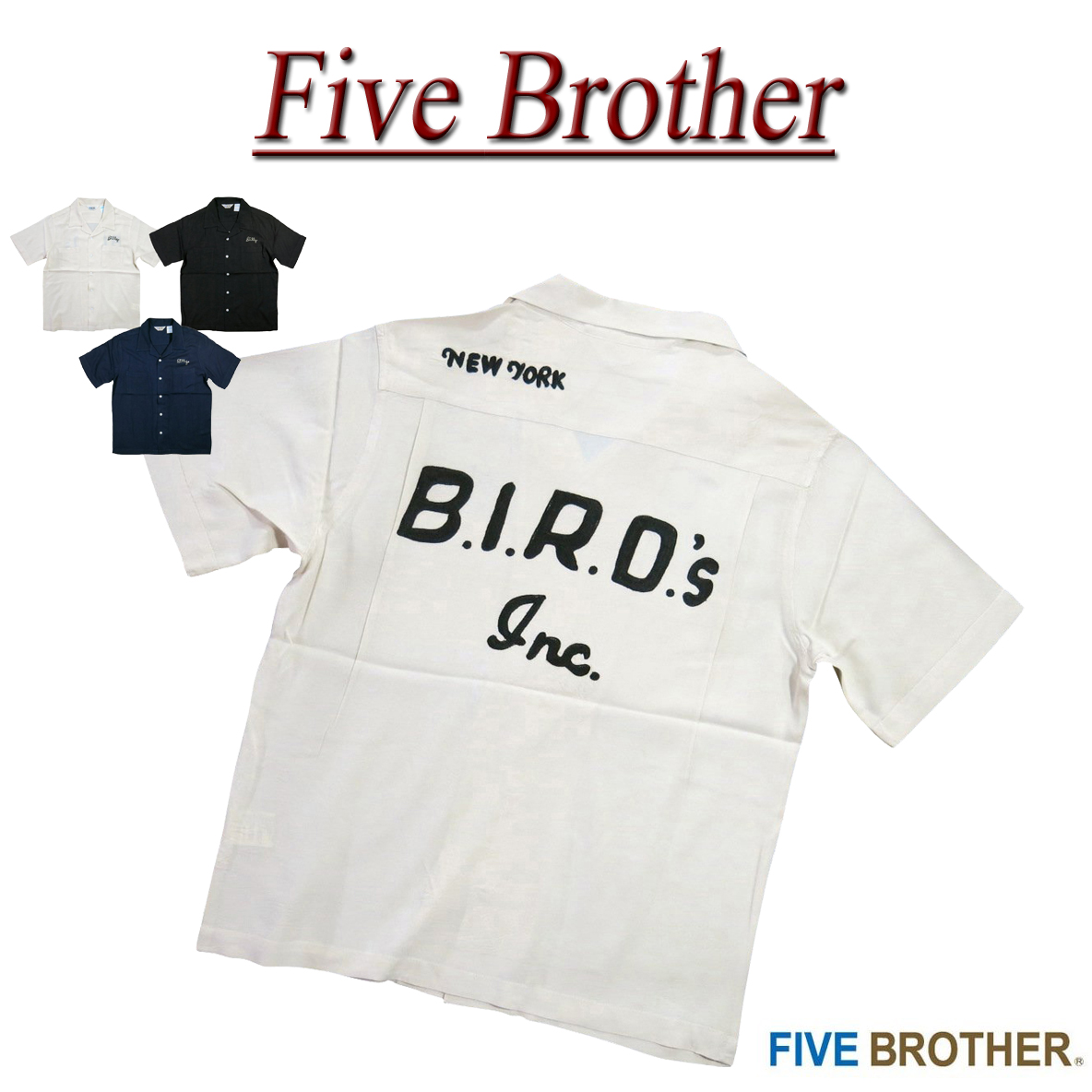 楽天市場】【3色4サイズ】 jd061 新品 FIVE BROTHER チェーン刺繍 半袖