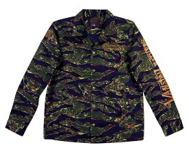 【4サイズ】 nb371 新品 VANSON タイガーストライプ 撥水加工 コーチジャケット NVSL-2003 メンズ バンソン TIGER CAMOUFLAGE COACH JACKET 迷彩柄 ワークジャケット タイガーカモフラージュ 【smtb-kd】