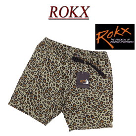 【定番 4サイズ】 ry372 新品 ROKX ロックス MG CAMOUFLAGE SHORT ヒョウ柄 コットンストレッチ ショートパンツ RXMS193028 クライミングパンツ メンズ レオパード アニマル柄 ハーフパンツ ショーツ 【smtb-kd】