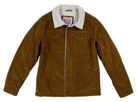 【5サイズ】 af331 新品 Levis USライン シェルパ 裏パイルボア コーデュロイジャケット メンズ リーバイス CORDUROY SHERPA LINED TRUCKER JACKET LM8RC530 BROWN トラッカー ジージャン ボアジャケット Levi's 【smtb-kd】