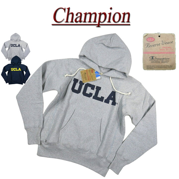 楽天市場】【2色4サイズ】je121 新品 Champion × UCLA コラボ USA産 赤 