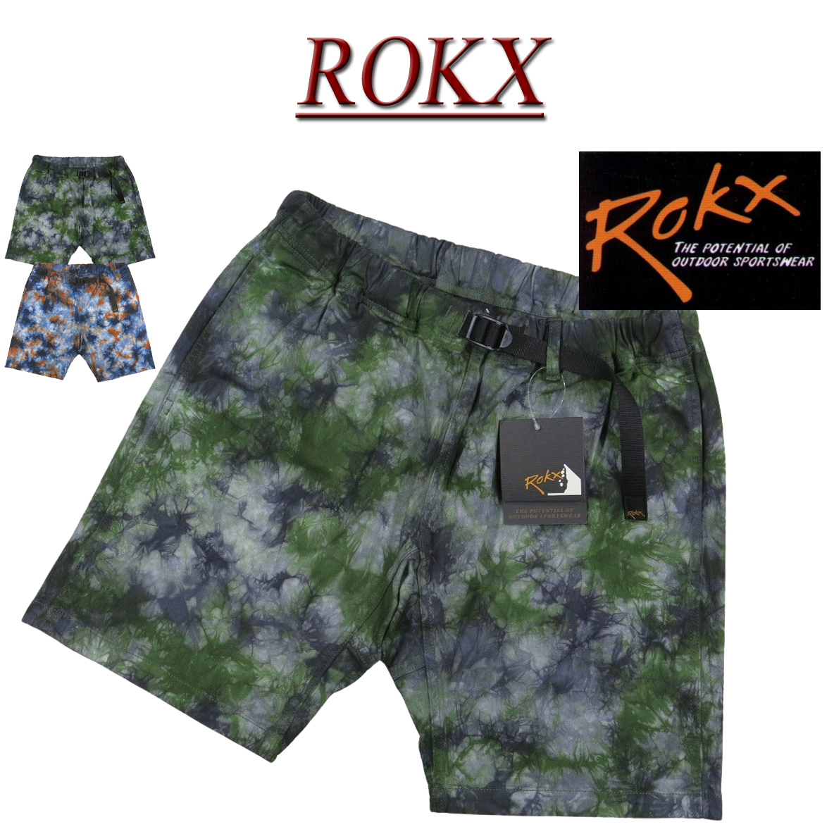 楽天市場】【2色4サイズ】 ry621 新品 ROKX ロックス CRYSTAL DYE