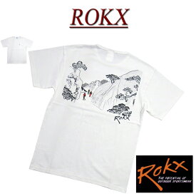 【4サイズ】 ry651 新品 ROKX ロックス UKIYOE TREKING TEE ウキヨエ トレッキング ポケット付 半袖 Tシャツ RXMS214015 メンズ ティーシャツ ヴァンソン 【smtb-kd】
