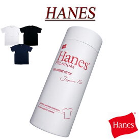 【3色4サイズ】 ia651 新品 Hanes オーガニック コットン プレミアム ジャパンフィット クルーネック 半袖 無地 1枚組 Tシャツ HM1-V001 メンズ ヘインズ PREMIUM JAPAN FIT CREW NECK T-SHIRT