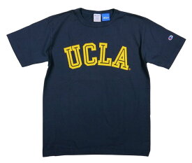 【4サイズ】 jf471 新品 Champion × UCLA コラボ USA製 カレッジプリント 半袖 Tシャツ C5-V301 メンズ チャンピオン × UCLA T1011 ティーテンイレブン ラバープリント HEAVY WEIGHT JERSEY Made in USA 【smtb-kd】