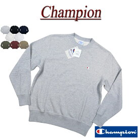 【定番 8色5サイズ】 ch881 新品 Champion USAコットン トリコロールタグ ワンポイント刺繍 裏毛 無地 スウェットシャツ C3-W001 メンズ チャンピオン COTTON USA アメリカ綿 CVCフレンチテリー 長袖 ムジ トレーナー スエット トリコタグ 【smtb-kd】