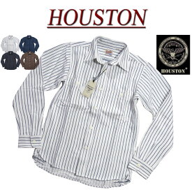 【定番 4色4サイズ】 jd901 新品 HOUSTON マチ付 長袖 ストライプ ヘビーネルシャツ 40765 メンズ ヒューストン HEAVY FLANNEL STRIPE WORK SHIRT ビエラ ワークシャツ ヘビーフランネルシャツアメカジ 【smtb-kd】