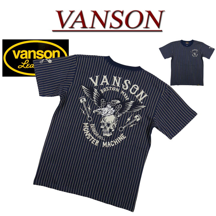 楽天市場】【4サイズ】 nc981 新品 VANSON アメリカンイーグル スカル 