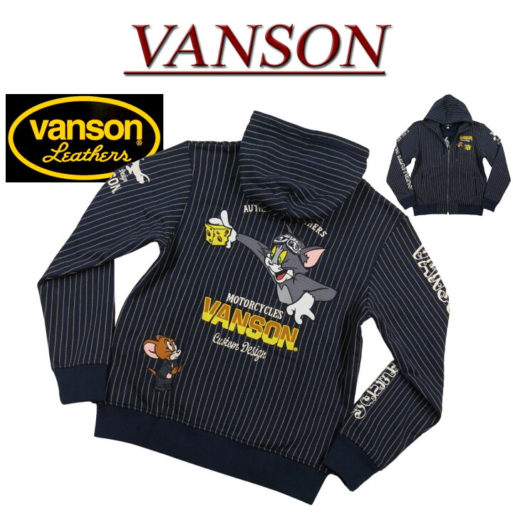 楽天市場】【4サイズ】nd332 新品 VANSON × TOM & JERRY トムと 