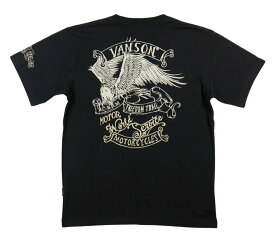 【2色4サイズ】 nd371 新品 VANSON アメリカンイーグル刺繍 半袖 Tシャツ NVST-2301 メンズ バンソン AMERICAN EAGLE SHORT SLEEVES T-SHIRT ティーシャツ ヴァンソン 【smtb-kd】