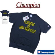 【2色4サイズ】 jg833 新品 Champion BASIC アメリカ綿 カレッジプリント 半袖 スウェットシャツ C3-Z019…