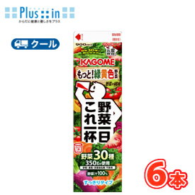 カゴメ 野菜一日これ一杯 ホームパック用 900ml　紙パック 6本入 【クール便】送料無料 KAGOME 野菜1日これ1本 かごめ 野菜1日これ1本 トマトミックス まとめ買い ホテレス用 ホテル用 レストラン用 業務用 業務利用 大容量 900ml　紙パック 野菜ジュース