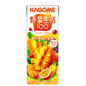 カゴメ 野菜生活100 マンゴーサラダ 　200ml×24本　フルーツジュース・果実ジュース/フルーツ・野菜ジュース　KAGOME