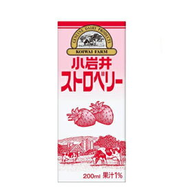 キリン　小岩井 ストロベリー　 LLスリム　200ml×24本入 紙パック〔牛乳　ミルク　milk　小岩井　オレ　いちご　ストロベリー　KIRIN　キリン〕