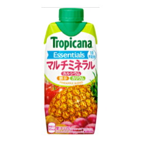 キリン　トロピカーナ エッセンシャルズ マルチミネラル　330ml×12本入/2ケース 紙パック〔果実飲料　フルーツ　パインアップル　キウイ　ミネラル　KIRIN　キリン〕