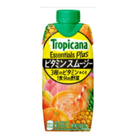 キリン　トロピカーナ エッセンシャルズ プラス ビタミンスムージー　330ml×12本入/2ケース 紙パック〔果実飲料　フルーツ　オレンジ　パイン　乳酸菌　スムージー　KIRIN　キリン〕