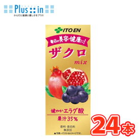 伊藤園 ザクロmix 紙パック 200ml× 24本入〔果実飲料　フルーツジュース　ザクロ　ざくろ　果汁　果実〕