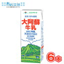 らくのうマザーズ 大阿蘇牛乳 1L紙パック 6本入〔あそさん テトラ ブリック 大容量 1000ml 1リットル牛乳 ぎゅうにゅ…