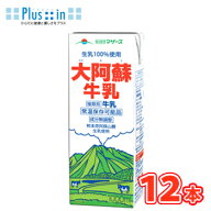 らくのうマザーズ 大阿蘇牛乳 1L紙パック 12本(6本×2ケース)〔〔あそさん テトラ ブリック 大容量 1000m…